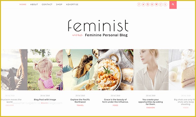 Free Blogger Templates 2016 Of Feminist Clean & Responsive Blogger Template Free