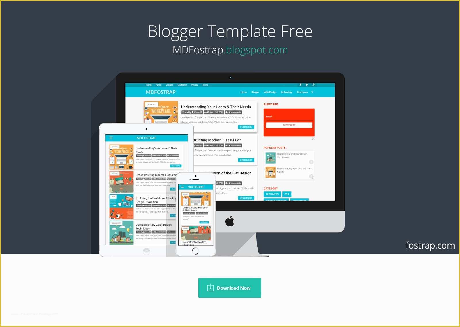 Free Blogger Templates 2016 Of Free Material Design Template for Blogger