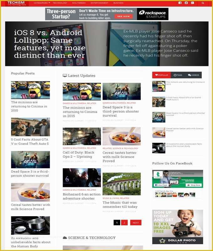Free Blogger Templates 2016 Of Techism Responsive Blogger Template