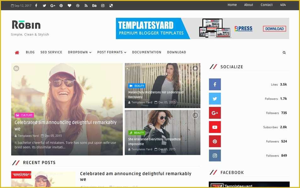 Free Blogger Templates 2017 Of 300 Best Free Responsive Blogger Templates 2018 Css Author