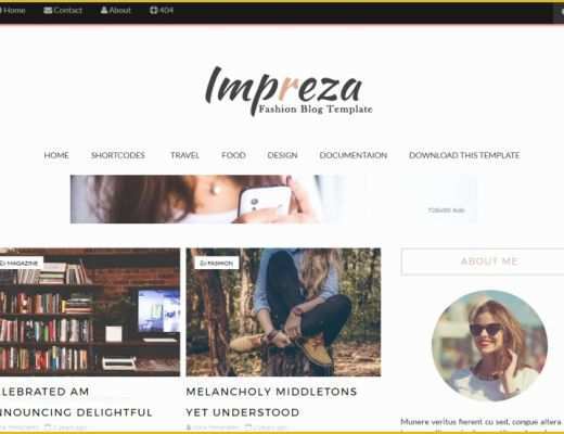 Free Blogger Templates 2017 Of Impreza Blogger Template • Templates 2018