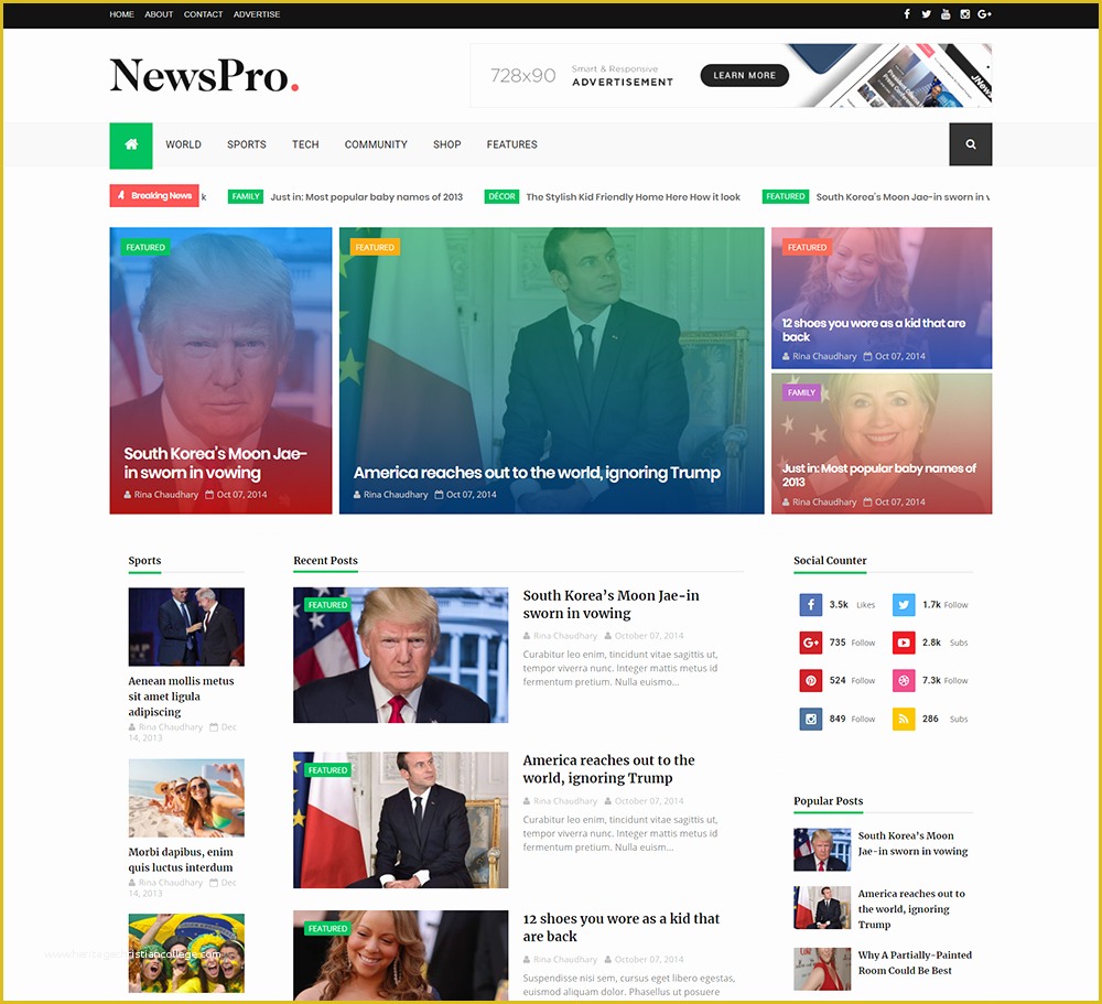 Free Blogger Templates 2017 Of Newspro Blogger Template Documentation