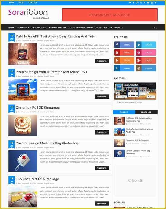 Free Blogger Templates Look Like Website Of 100 Free Responsive Blogger Templates 2018 Freshdesignweb