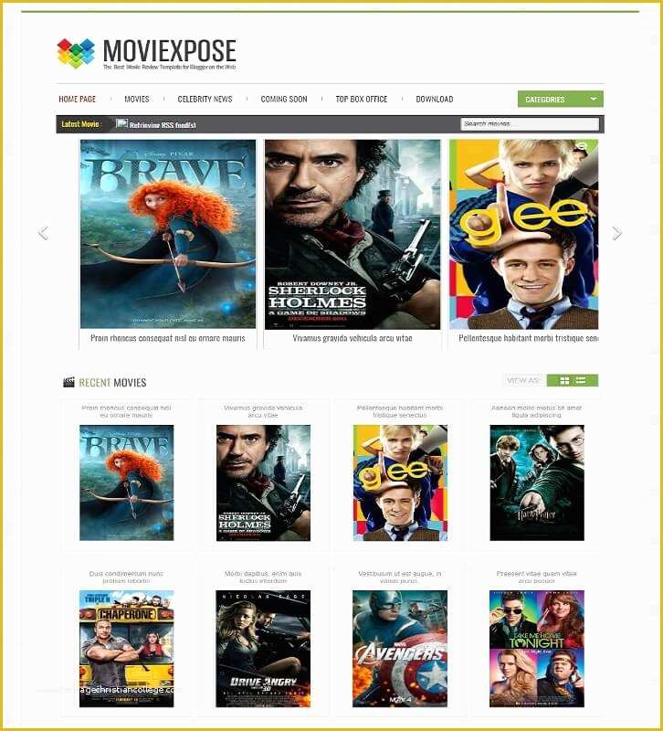 Free Blogger Templates Look Like Website Of 20 Free Movie Blogger Templates for Movie Review Sites