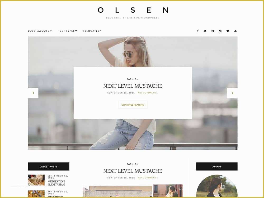 Free Blogger Templates Look Like Website Of 30 Best Fashion Blog & Magazine Wordpress themes 2019