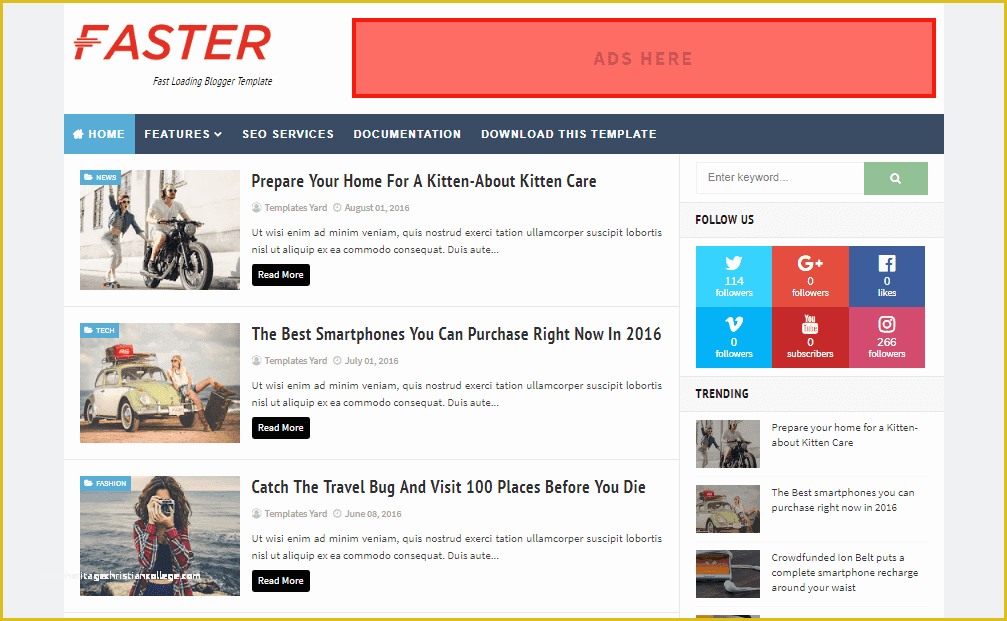 Free Blogger Templates Look Like Website Of Blogger Templates Gallery