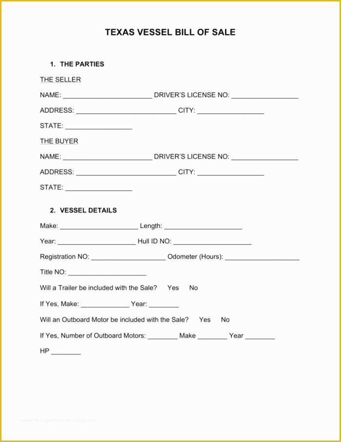 Free Boat Sharing Agreement Template Of Bill Sale form Boat Templates Resume Examples