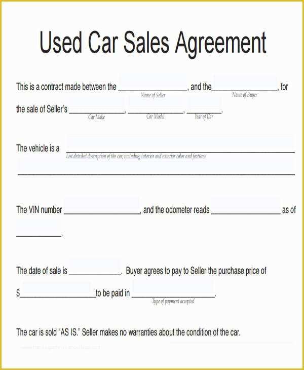 Free Boat Sharing Agreement Template Of Car Sale Agreement Template Uk Templates Resume