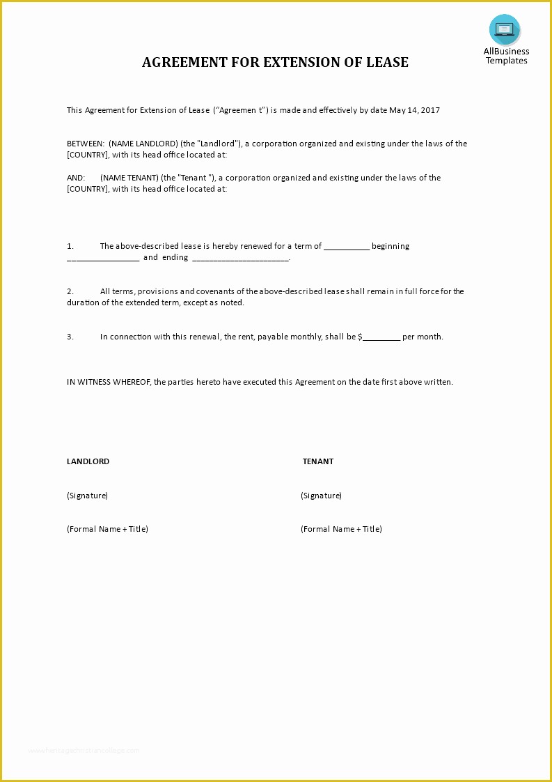Free Boat Sharing Agreement Template Of Rent Agreement Template Extension for Lease