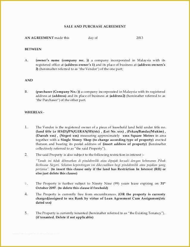 Free Boat Sharing Agreement Template Of Sample Agreement Pany Purchase and Sale forms