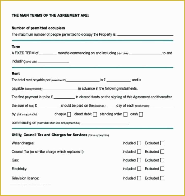 Free Boat Sharing Agreement Template Of Tenancy Agreement forms Qld Tridentknights