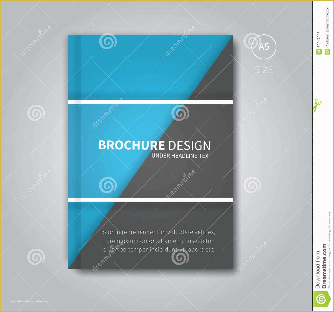 Free Book Cover Design Templates Of Book Cover Template Vector In Blue Color Stock Vector