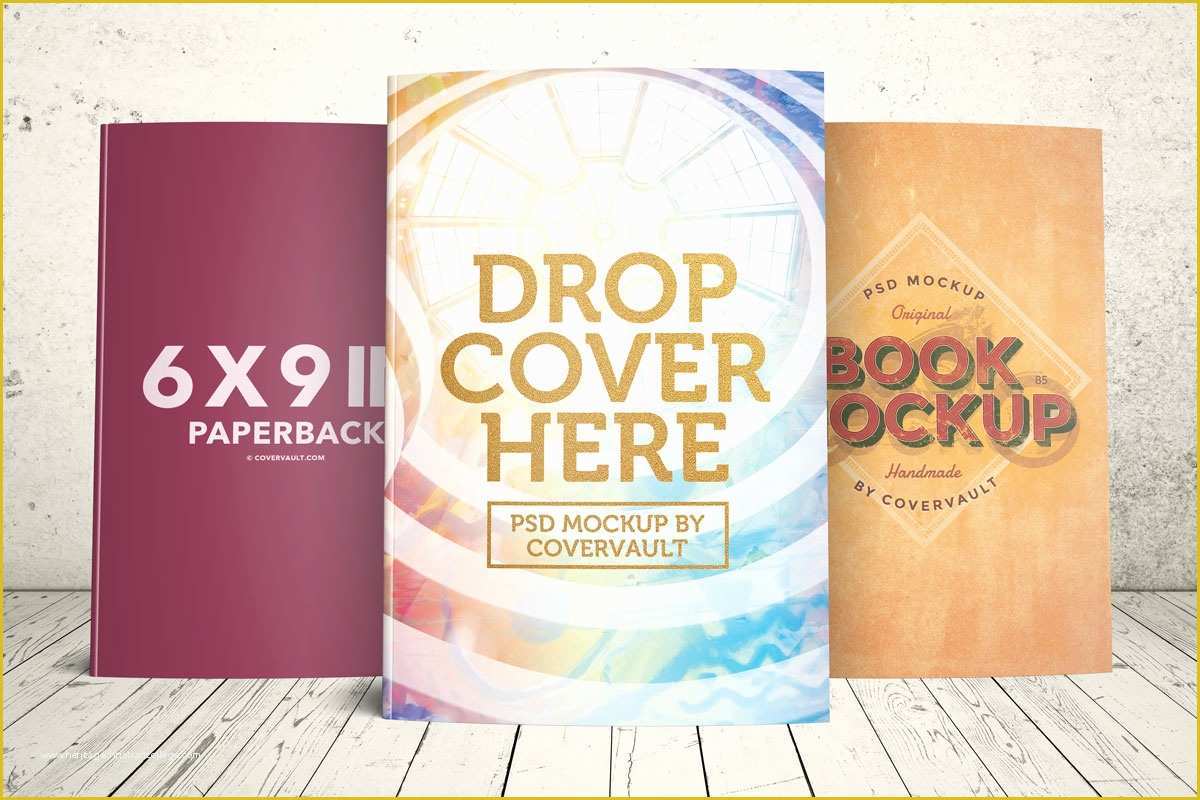 Free Book Cover Templates Of Covervault Free Psd Mockups for Books and More