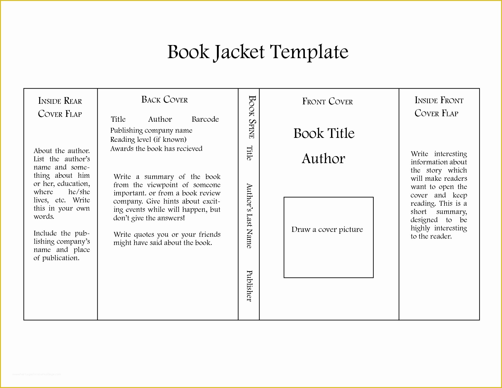 Free Book Jacket Template Of 2nd Semester 2019 Senior Class