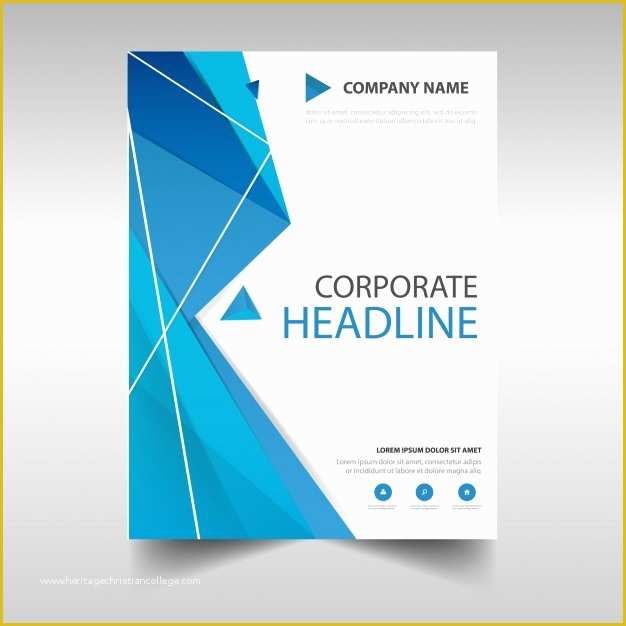 Free Book Jacket Template Of Blue Creative Annual Report Book Cover Template