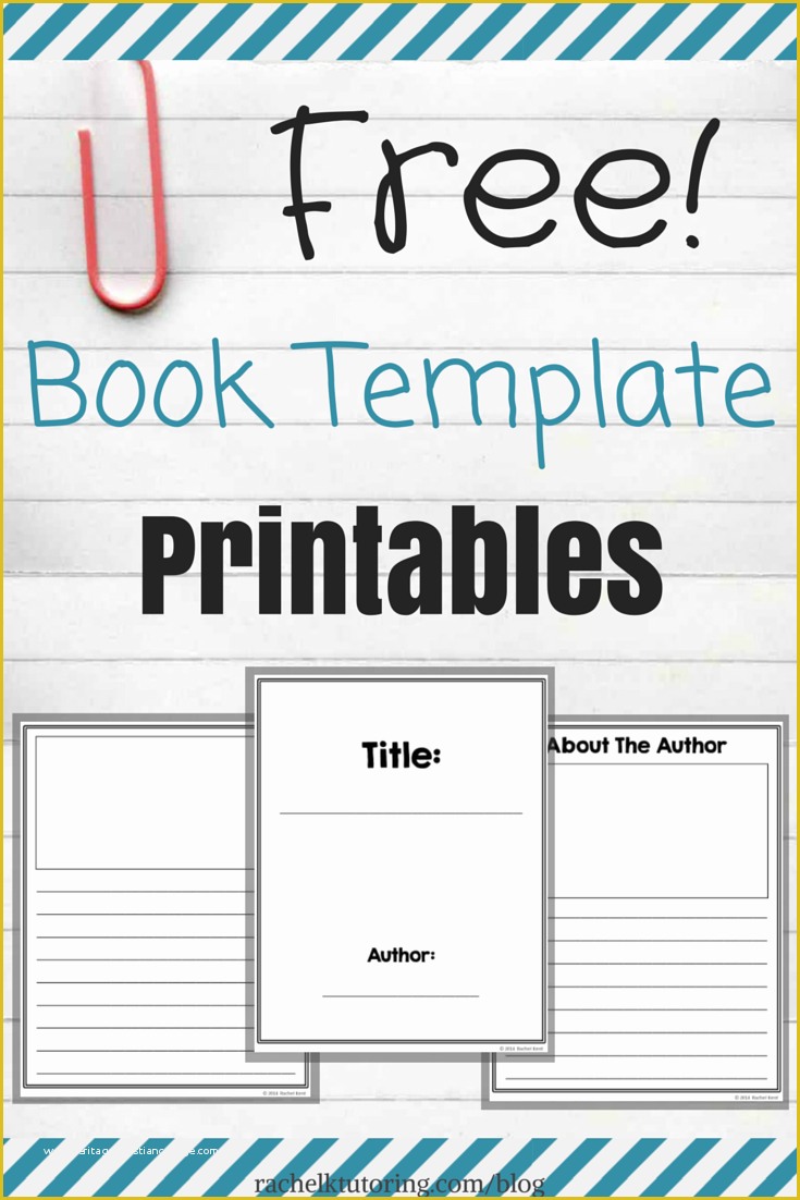 Free Book Jacket Template Of Free Book Template Printables Rachel K Tutoring Blog