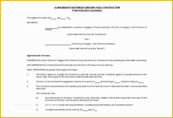 Free Bookkeeping Services Agreement Template Of Cleaning Services Contract forms Free Examples