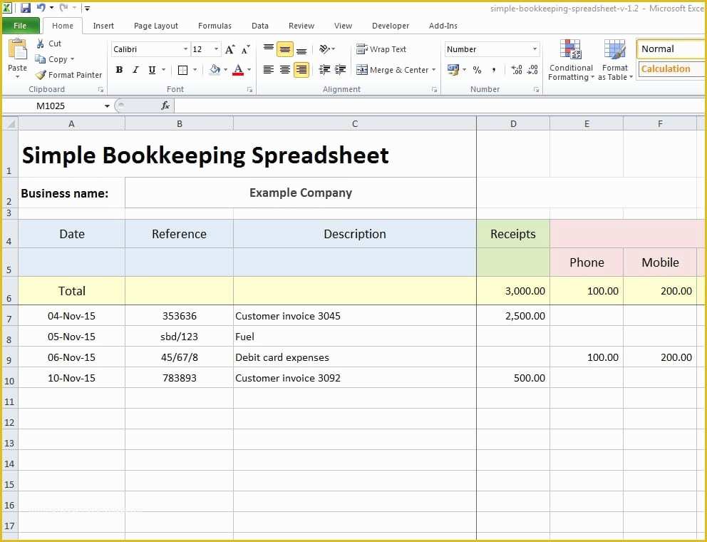 Free Bookkeeping Templates Of 8 Excel Bookkeeping Templates Excel Templates