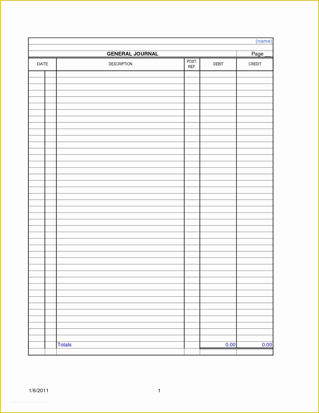 Free Bookkeeping Templates Of 9 Best Of Printable Accounting Journal Templates