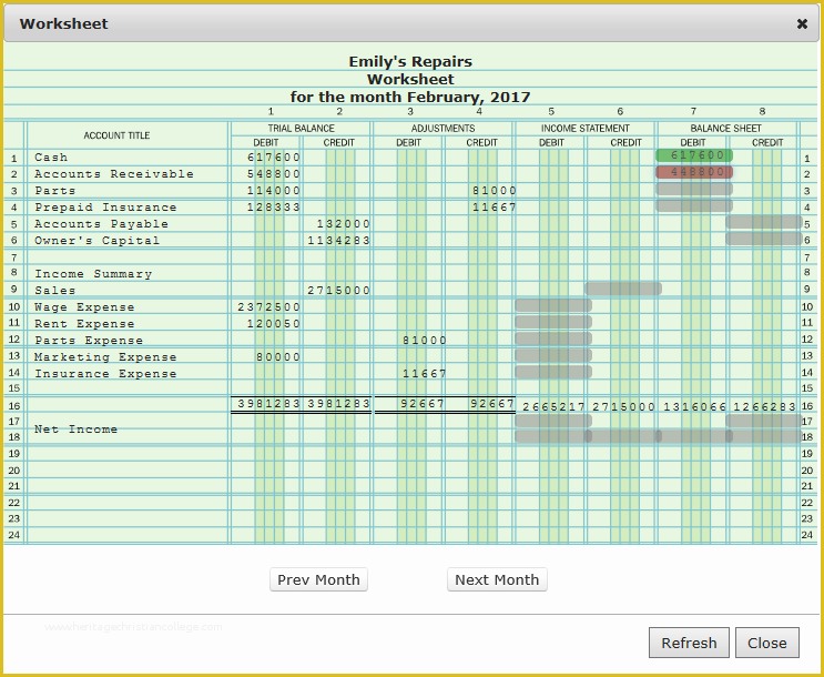 Free Bookkeeping Templates Of Free Accounting Worksheets Printable for Students Free