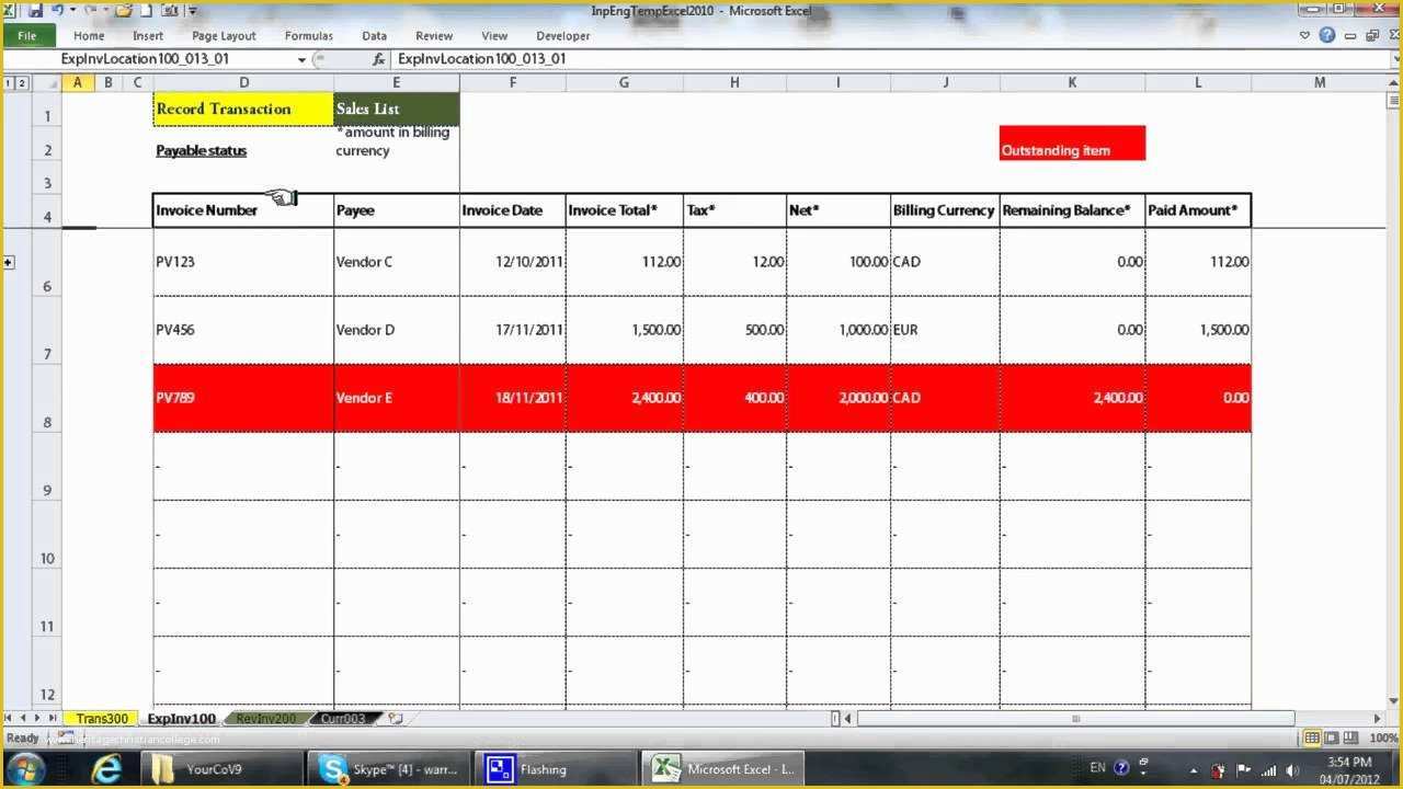 Free Bookkeeping Templates Of Simple Excel Bookkeeping Template