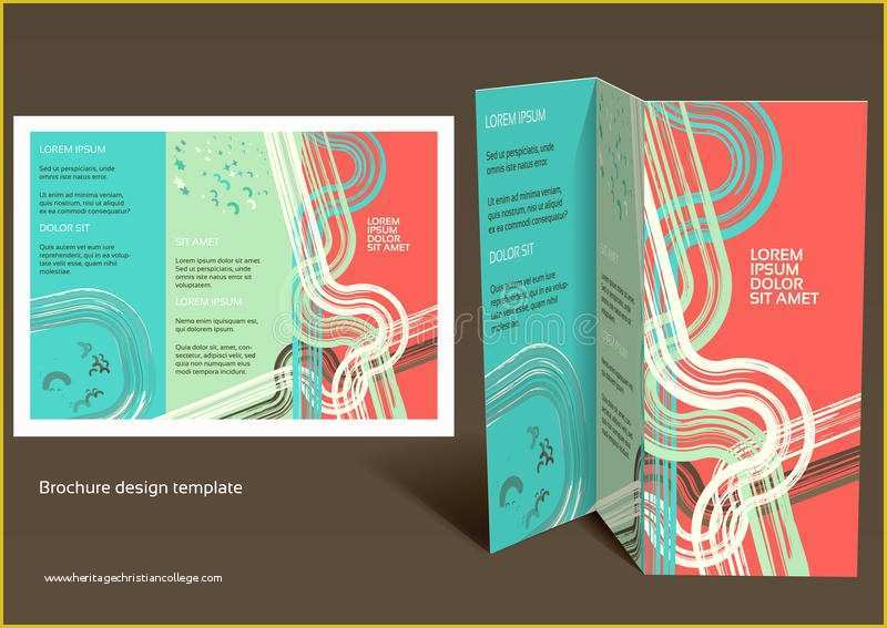 Free Booklet Design Templates Of Brochure Booklet Z Fold Layout Editable Design T Royalty