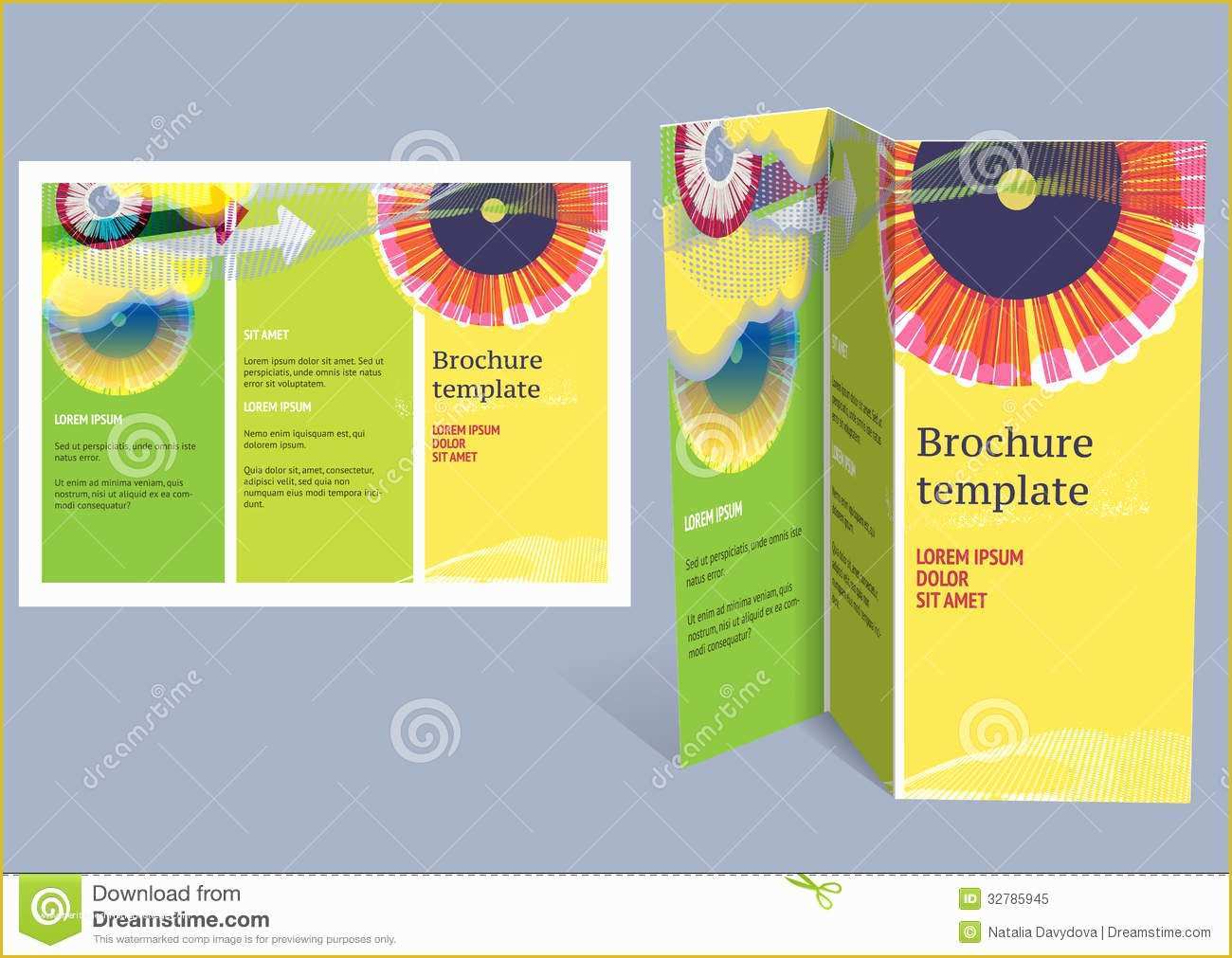Free Booklet Design Templates Of Brochure Booklet Z Fold Layout Editable Design T Stock