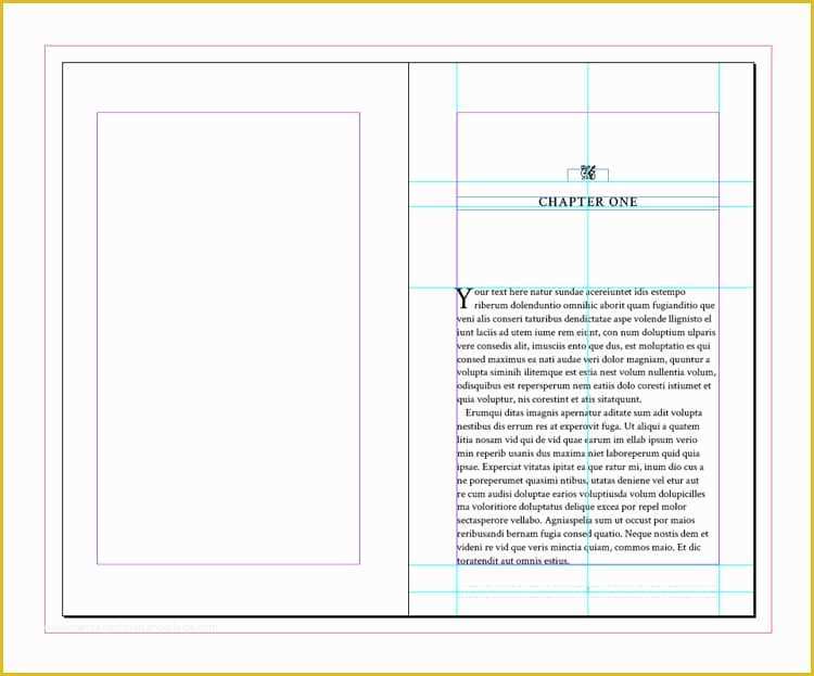 Free Booklet Design Templates Of Full Book Template for Indesign