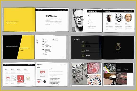 Free Booklet Design Templates Of Modern Portfolio Booklet 36 Pages Brochure Templates