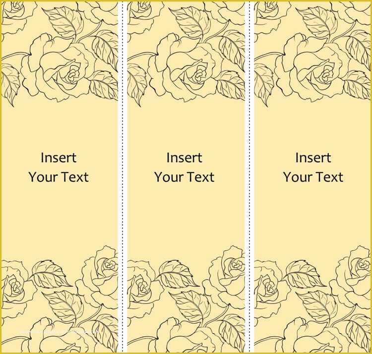 Free Bookmark Templates Of 28 Free Bookmark Templates Design Your Bookmarks In Style