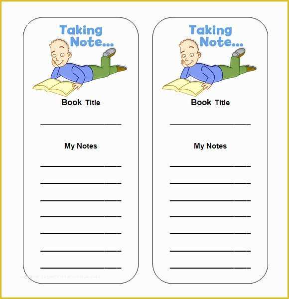 Free Bookmark Templates Of 7 Sample Blank Bookmarks