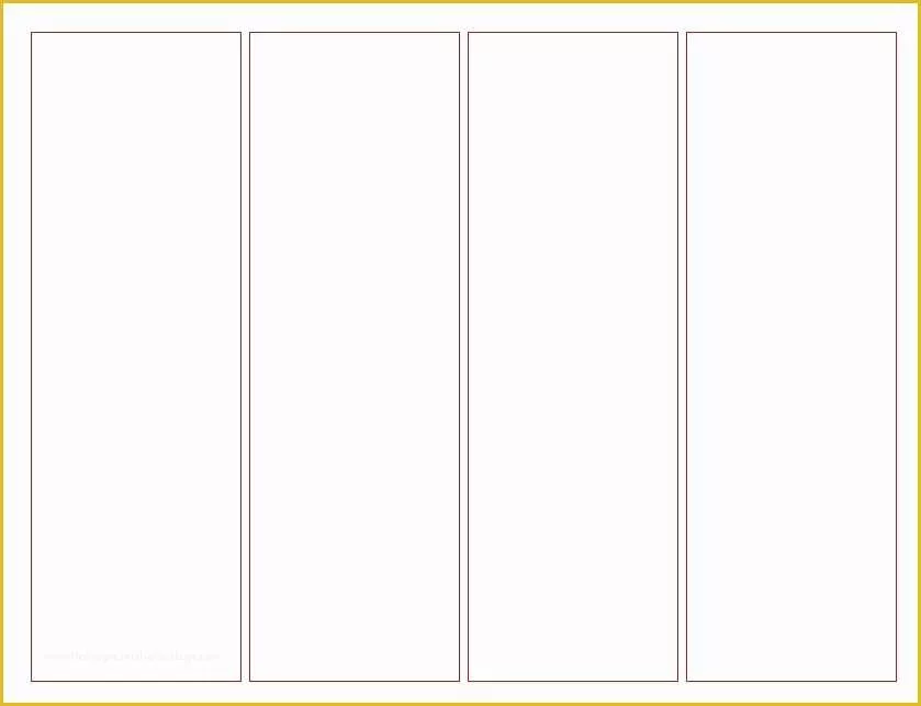 Free Bookmark Templates Of Blank Bookmark Template for Word