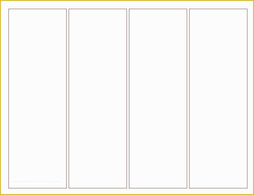 Free Bookmark Templates Of Blank Bookmark Template For Word 