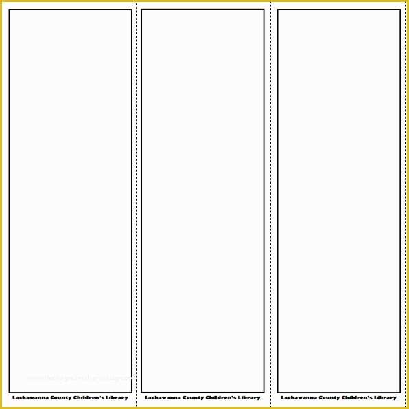Free Bookmark Templates Of Blank Printable Bookmarks to Pin On Pinterest