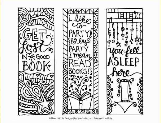 Free Bookmark Templates Of Free Printable Coloring Page Bookmarks