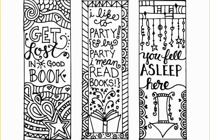 Free Bookmark Templates Of Free Printable Coloring Page Bookmarks