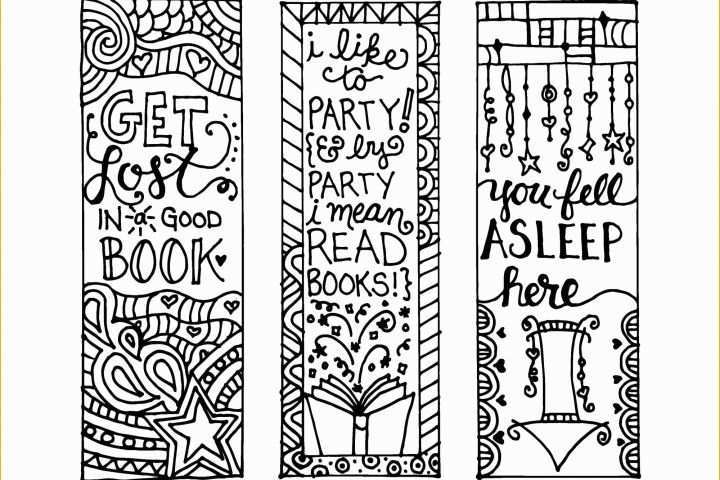 Free Bookmark Templates Of Free Printable Coloring Page Bookmarks