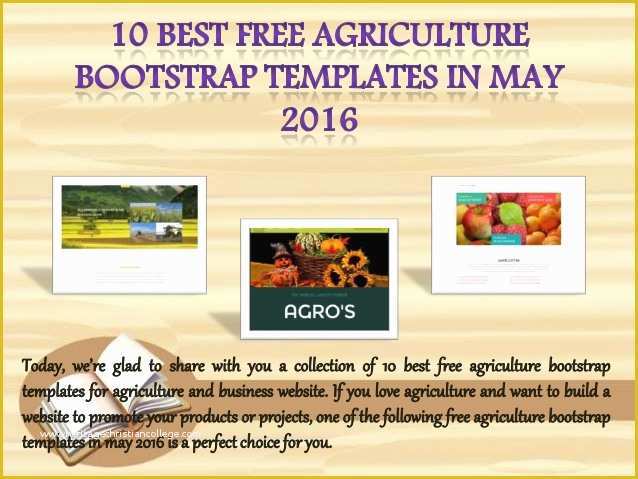Free Bootstrap Templates 2016 Of 10 Best Free Agriculture Bootstrap Templates In May 2016