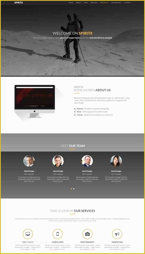 60 Free Bootstrap Templates 2016