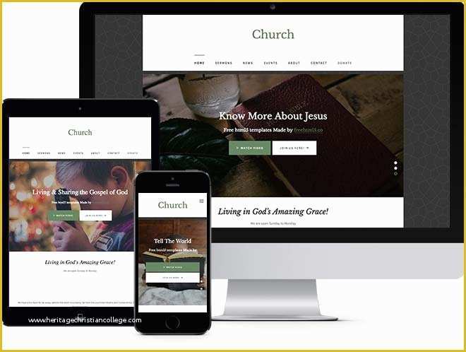 Free Bootstrap Templates 2017 Of Church Free Responsive HTML5 Bootstrap Template 2017