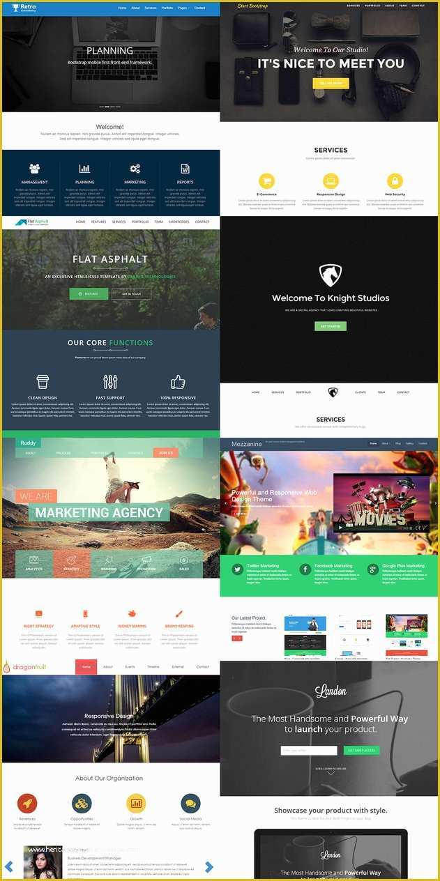 Free Bootstrap Website Templates Of Free Bootstrap HTML5 Website Templates by Fusionrohan On