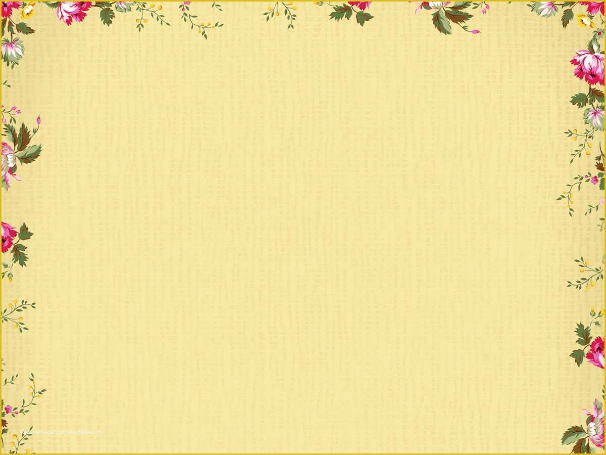 Free Border Templates for Powerpoint Of Abstract Border Flower Backgrounds for Powerpoint Border