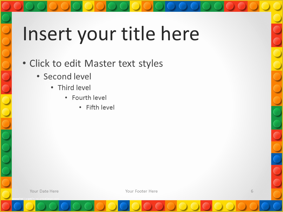 Free Border Templates for Powerpoint Of Lego Powerpoint Template