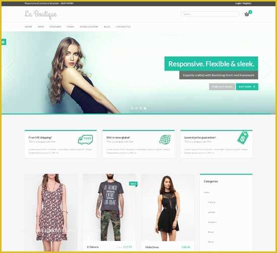 Free Boutique Templates for Website Of 50 Best E Merce Website Templates Free &amp; Premium