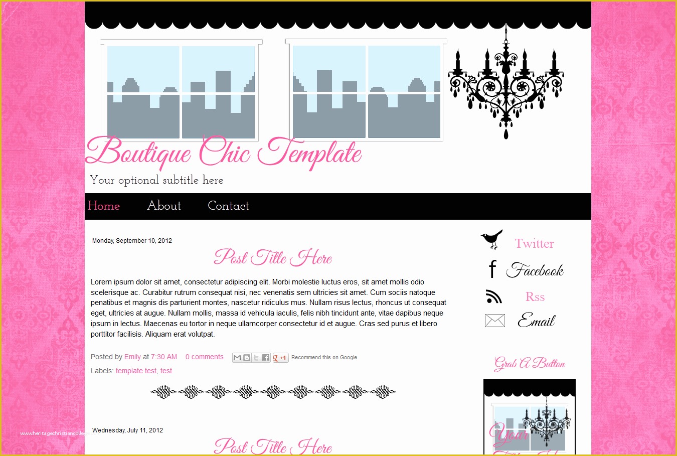 Free Boutique Templates for Website Of Boutique Blogger Blog Template Category