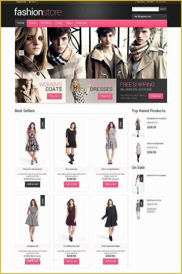 Free Boutique Templates for Website Of Clothe Store Website Templates & themes