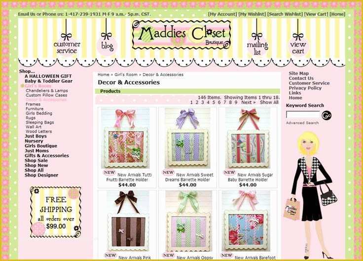 Free Boutique Templates for Website Of Mad S Closet Boutique Web Design