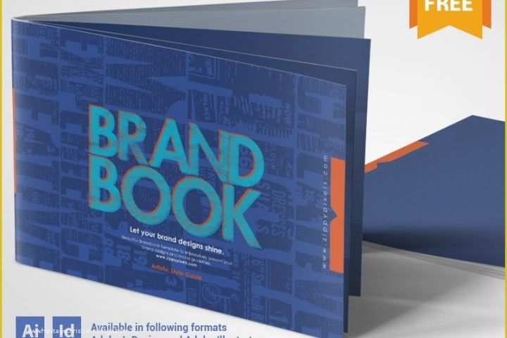 Free Brand Guidelines Template Of Free Brand Guidelines Template Cool Blue by Zippy