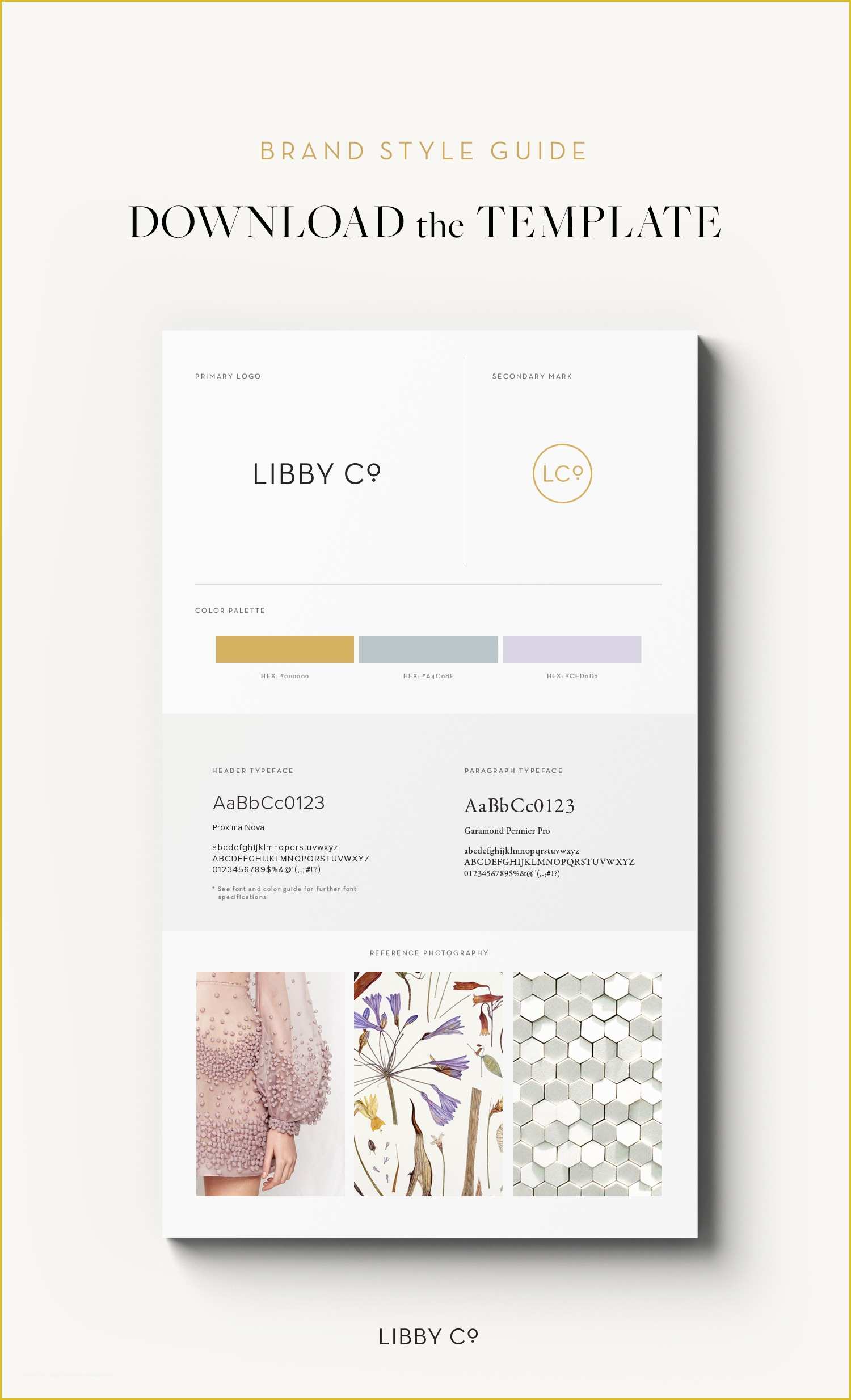 Free Brand Guidelines Template Of Free Brand Style Guide Template • Libby Co Boutique