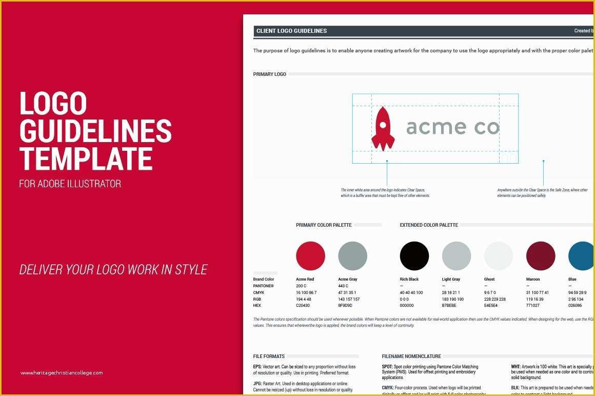 Free Brand Guidelines Template Of Logo Guidelines Template Presentation Templates